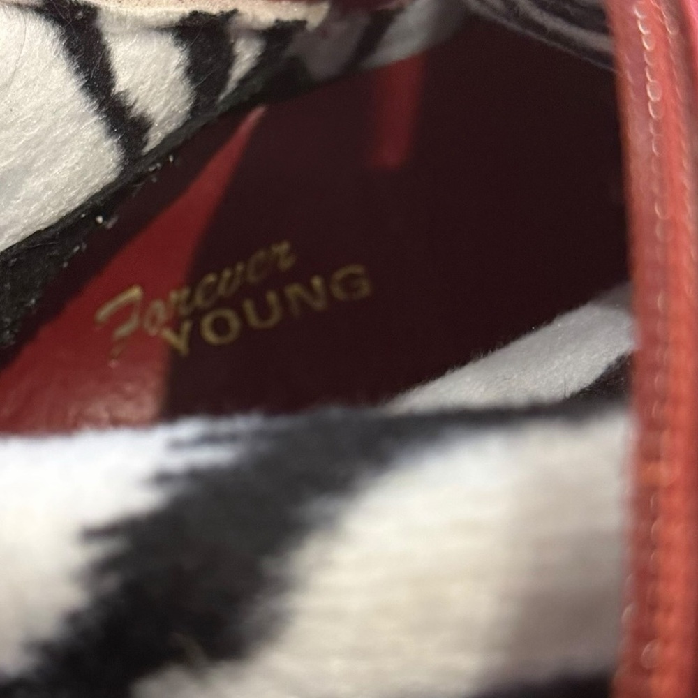 Forever Young ALKA Red Over The Knee Wedge Boots - Size 6 - Picture 12 of 14